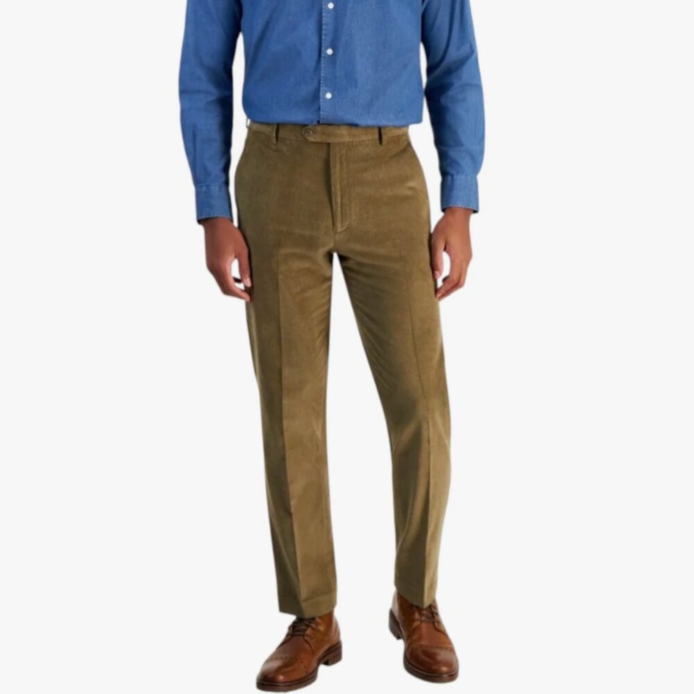 Tommy Hilfiger THFlex Men's  Solid Corduroy Pants Classic Preppy